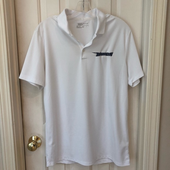 FREE with purchase: Nike Golf Dri-Fit polo shirt, Warriors, white Sz M - Picture 8 of 11